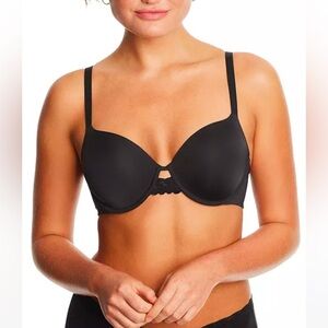 Maidenform T-Shirt Bra One Fab Fit 2.0 Black Extra‎ Coverage Underwire sz 36DD